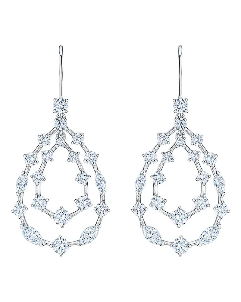 KWIAT 18kt Weißgoldohrringe mit Diamanten - Silber Silber