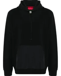 HUGO BOSS Hoodie mit Logo-Schild Schwarz