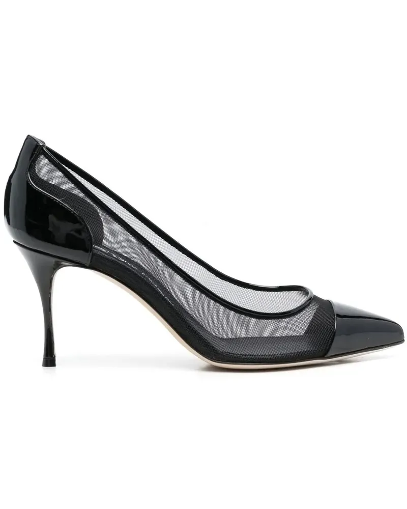 Sergio Rossi Pumps mit spitzer Kappe - Schwarz Schwarz