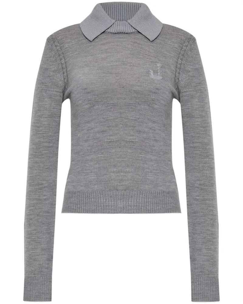 Jacquemus Pullover mit Logo-Stickerei - Grau Grau