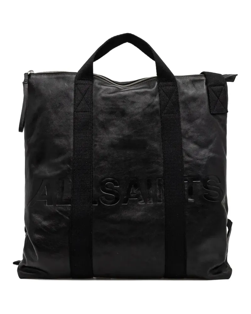 AllSaints Reisetasche aus Leder - Schwarz Schwarz