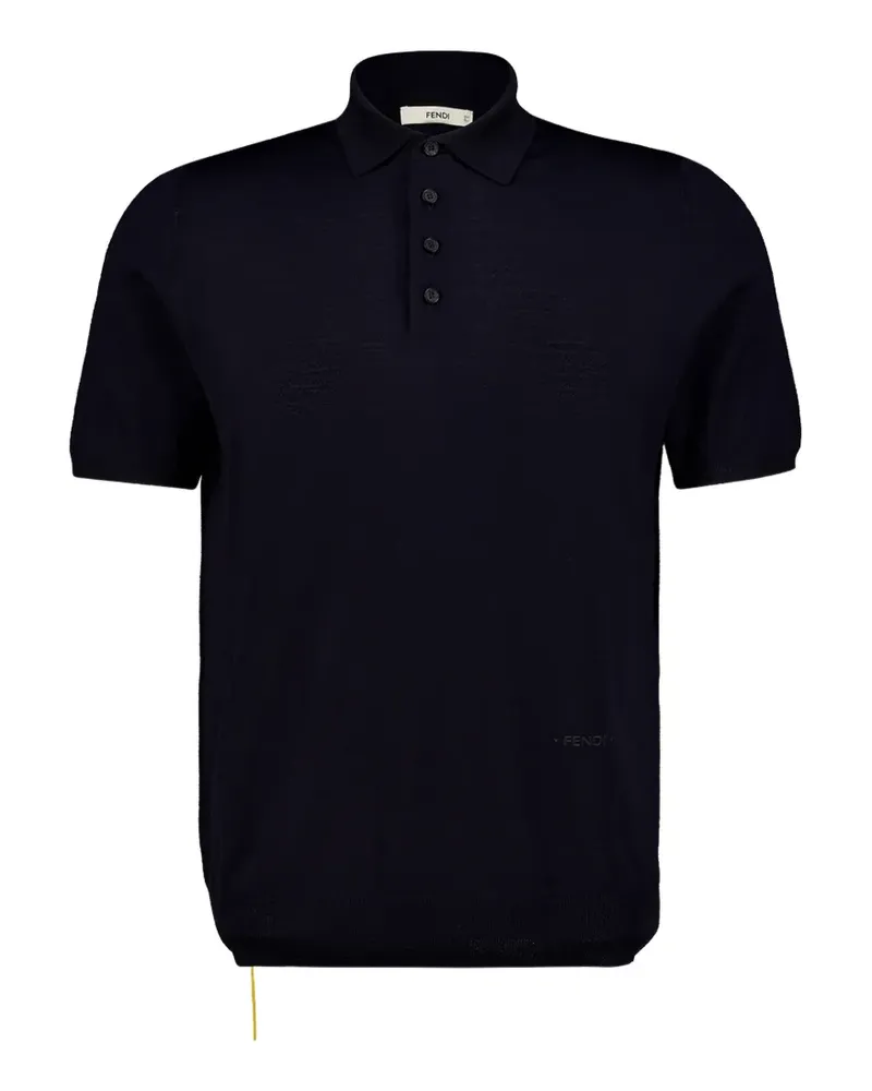 Fendi Poloshirt mit kurzen Ärmeln - Blau Blau