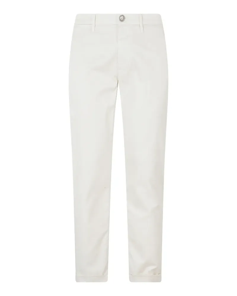 Re-HasH belt-loop chinos - Weiß Weiß