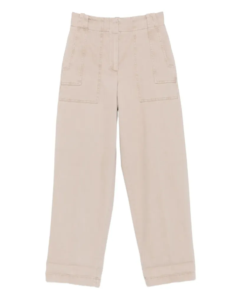 Peserico Cropped-Hose mit Bündchen - Nude Nude