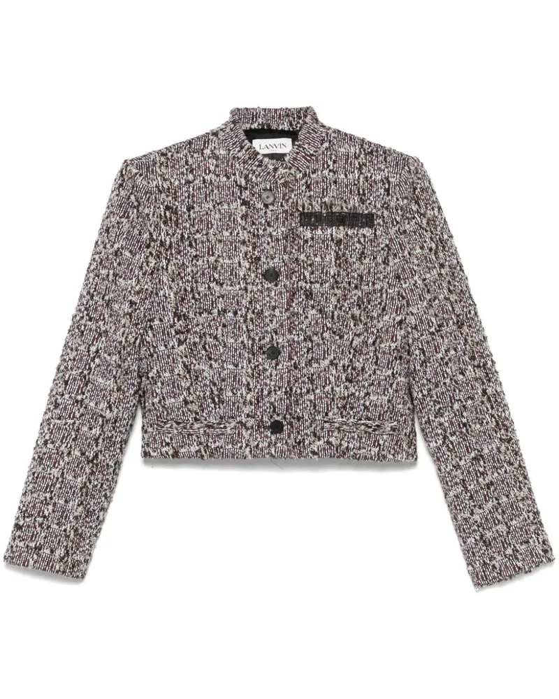 Lanvin Jacke aus Tweed - Rot Rot