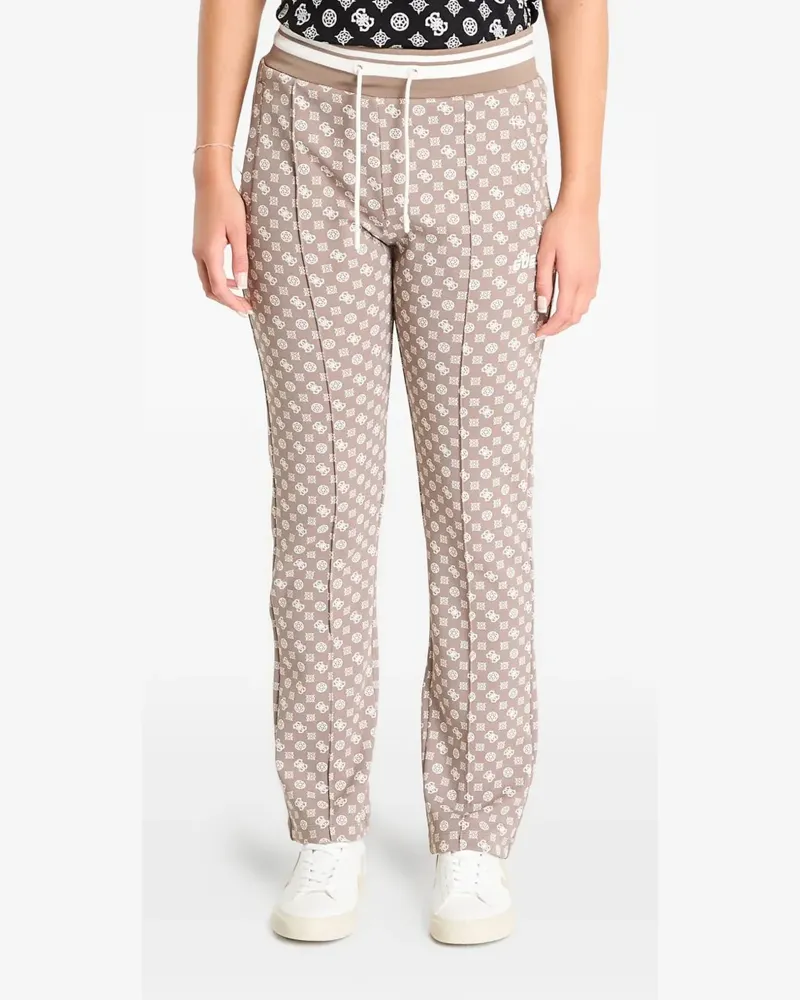 Guess New Aggie monogram-print track pants - Nude Nude