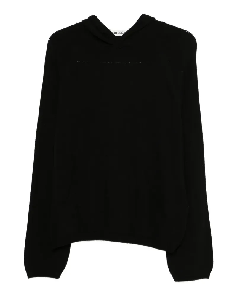 Our Legacy raglan-sleeve hoodie - Schwarz Schwarz