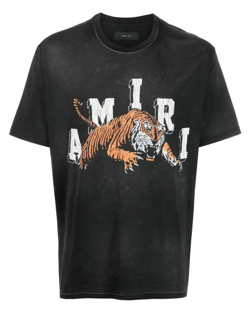 Amiri Vintage Tiger T-Shirt - Schwarz Schwarz