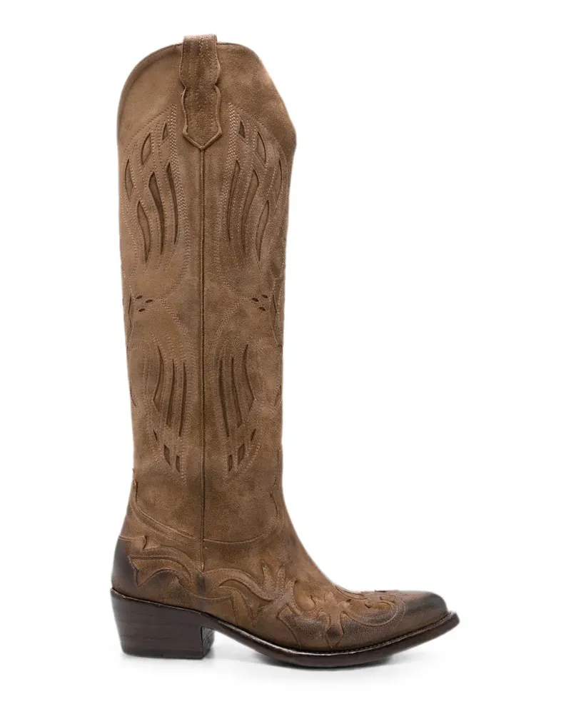 ERALDO Malu embroidered-design boots - Braun Braun