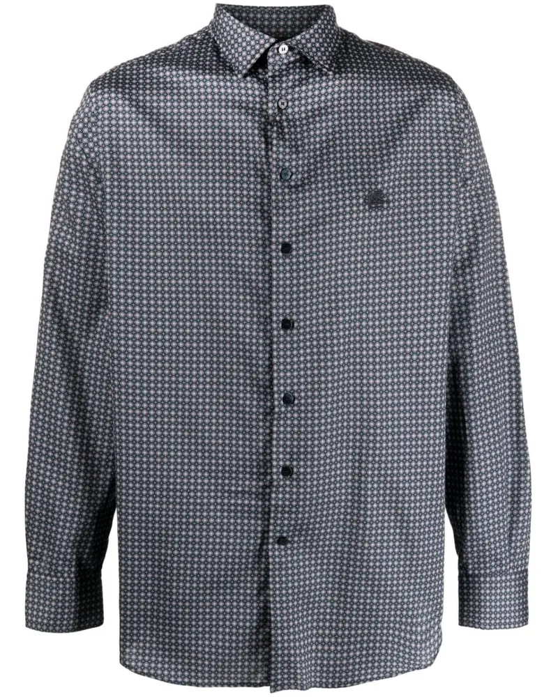 Etro Geometrisch gemustertes Hemd - Blau Blau