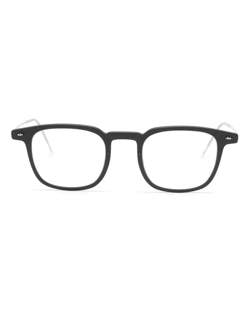Lindberg Brille mit eckigem Gestell - Schwarz Schwarz