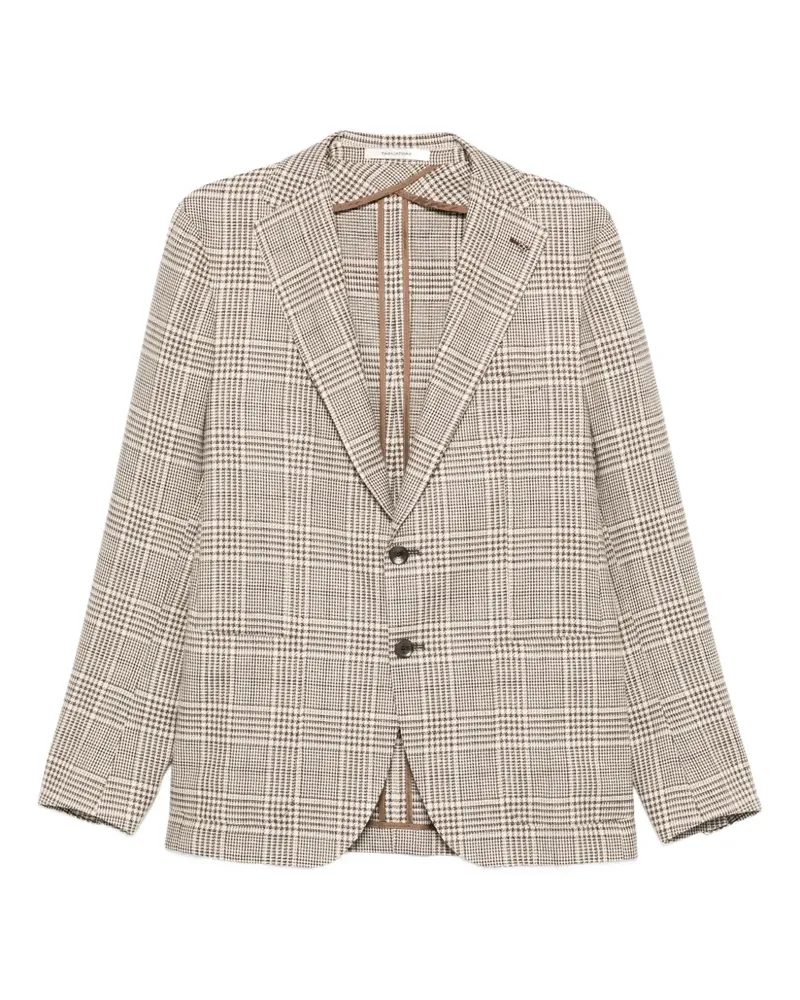 Tagliatore Kariertes Sakko - Nude Nude