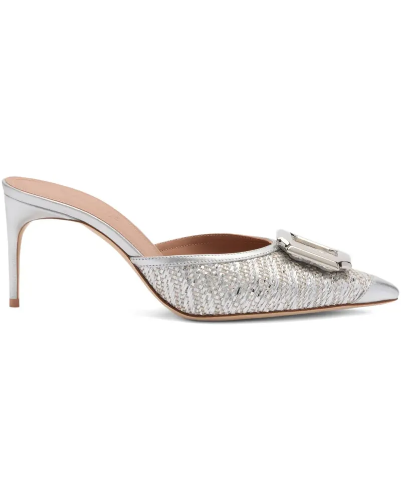 Malone Souliers Mona Mules 70mm - Silber Silber
