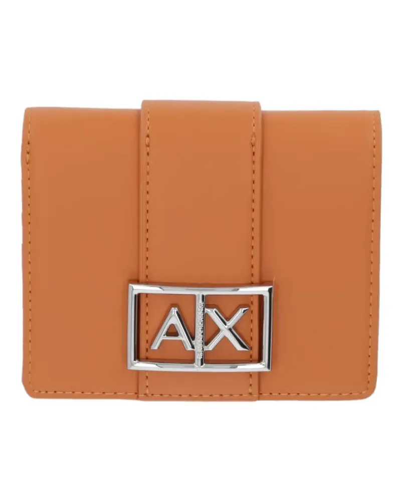 Armani Exchange logo-detail wallet - Orange Orange
