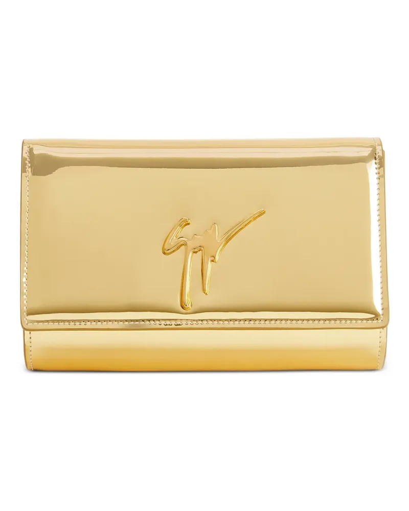 Giuseppe Zanotti Cleopatra Signature Clutch mit Kette - Gold Gold