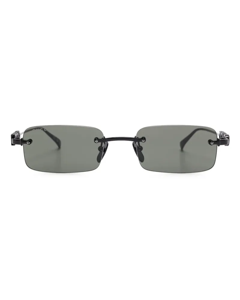 Gucci Rahmenlose Sonnenbrille - Schwarz Schwarz