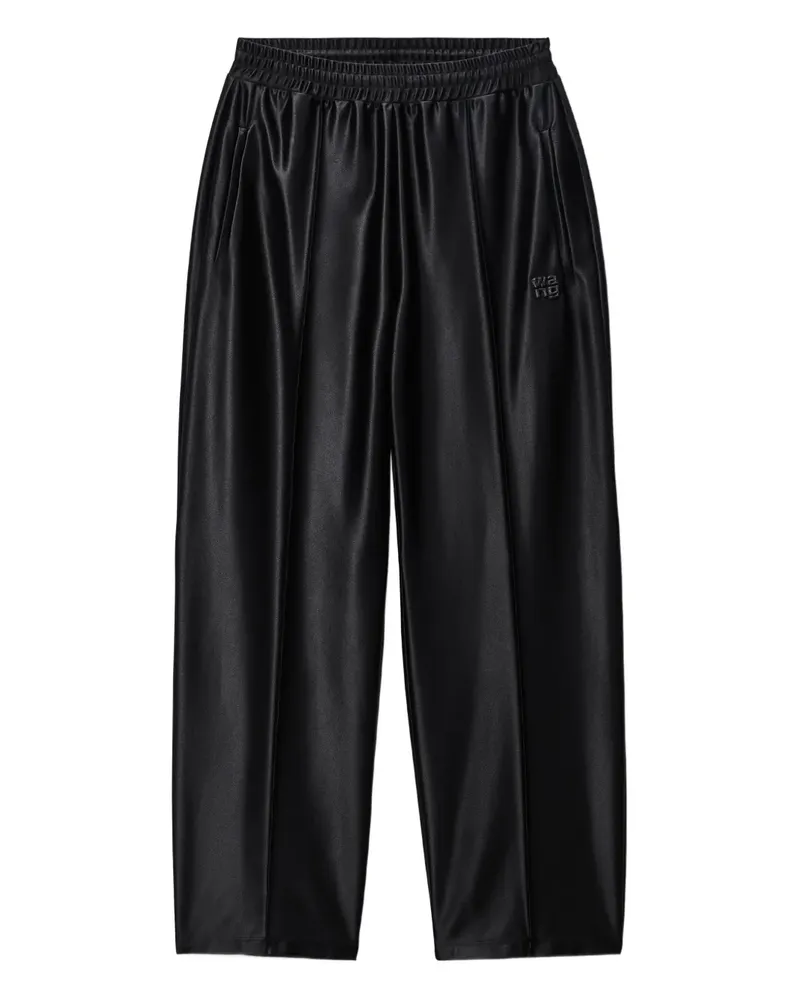 Alexander Wang Sporthose aus Satin - Schwarz Schwarz