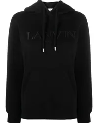 Lanvin Hoodie mit Logo-Print Schwarz