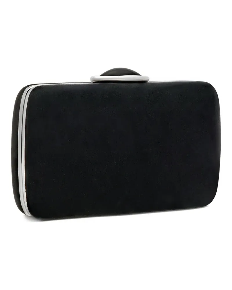 Oscar de la Renta O Minaudière Clutch aus Samt - Schwarz Schwarz