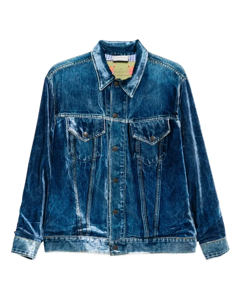 Pierre-Louis Mascia Geknöpfte Jeansjacke - Blau Blau