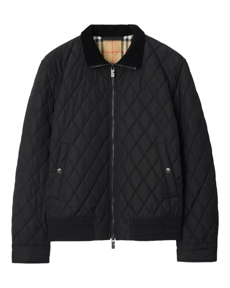 Burberry Gesteppte Jacke - Schwarz Schwarz