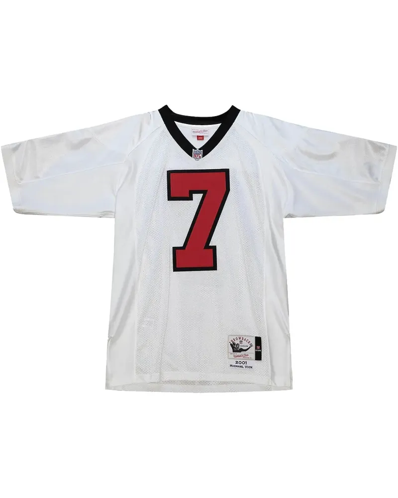 Mitchell & Ness 2001 Michael Vick Authentic "Atlanta Falcons" Trikot - Weiß Weiß