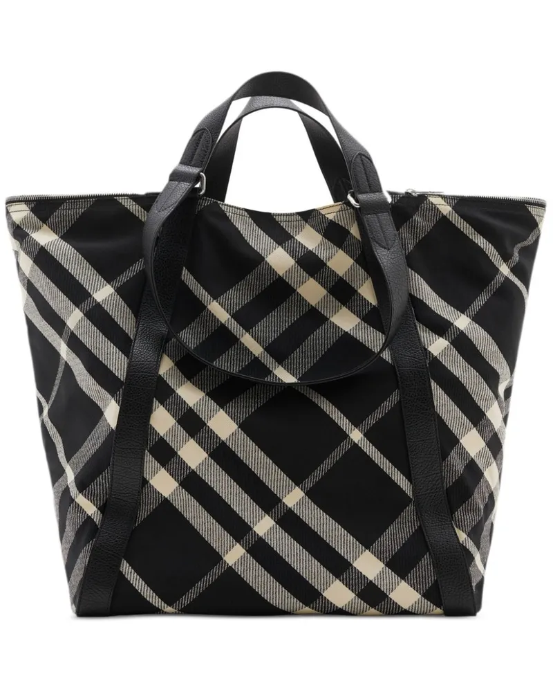 Burberry Festival Canvas-Shopper - Schwarz Schwarz