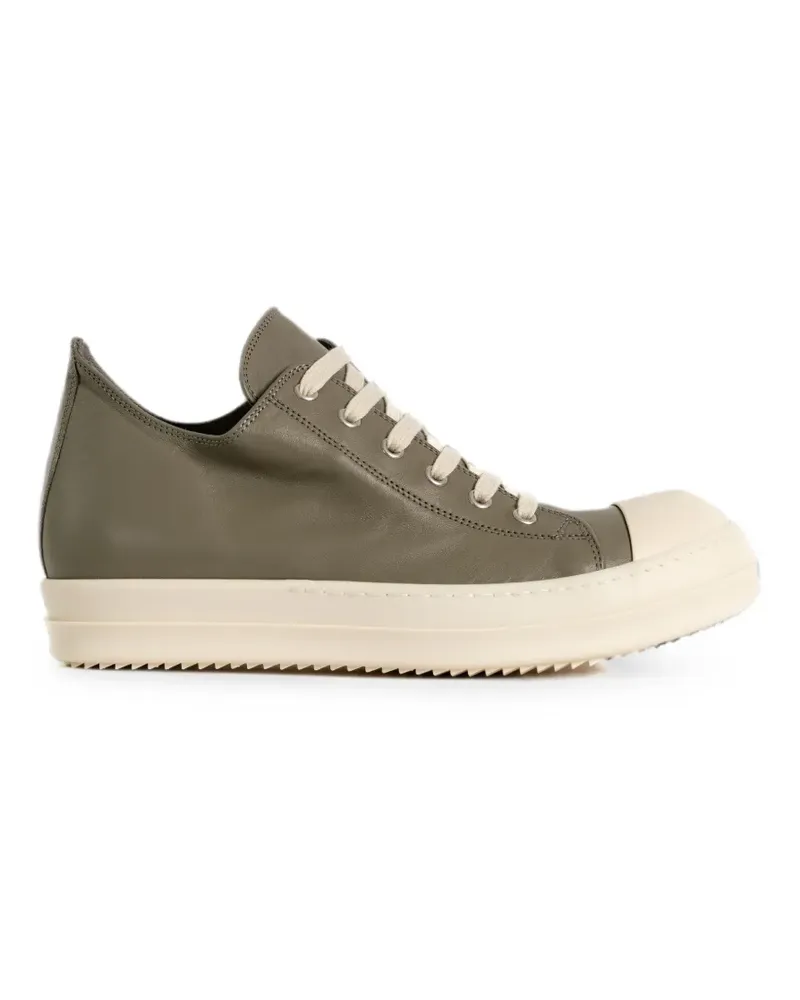 Rick Owens leather lace-up sneakers - Grün Grün