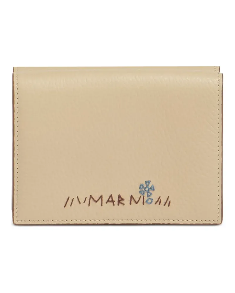 Marni Portemonnaie mit Stickerei - Nude Nude