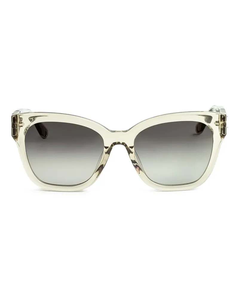 Linda Farrow Sonnenbrille mit eckigem Gestell - Weiß Weiß