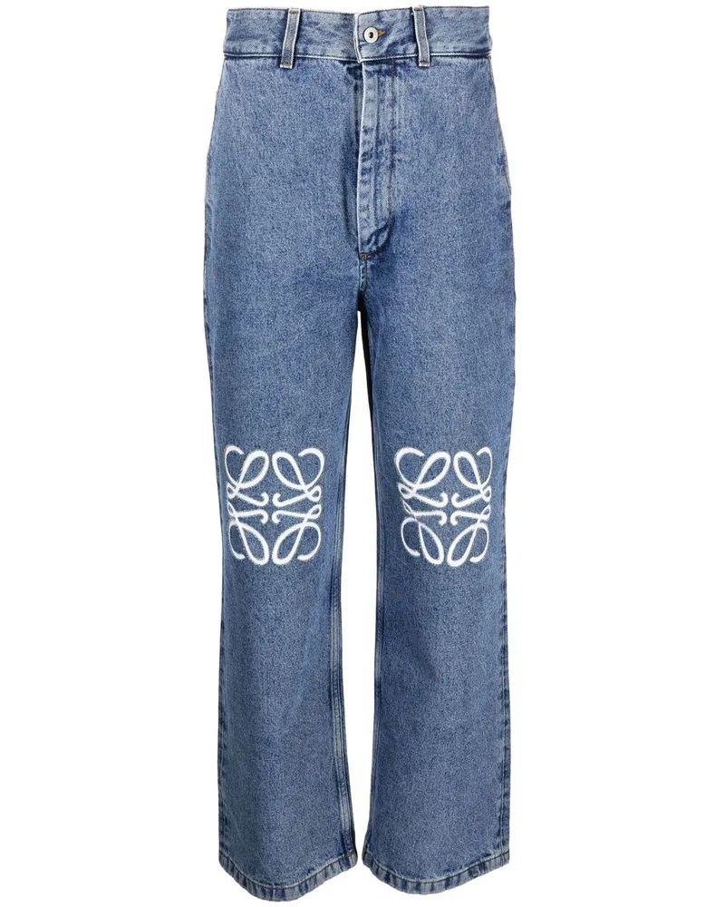 Loewe Weite Anagram Jeans - Blau Blau