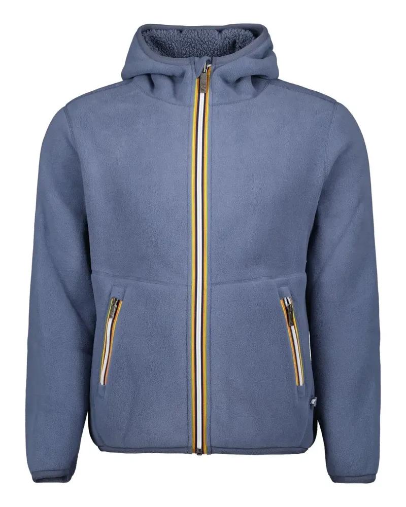 K-Way Jack Kapuzenjacke aus Sherpa-Fleece - Blau Blau