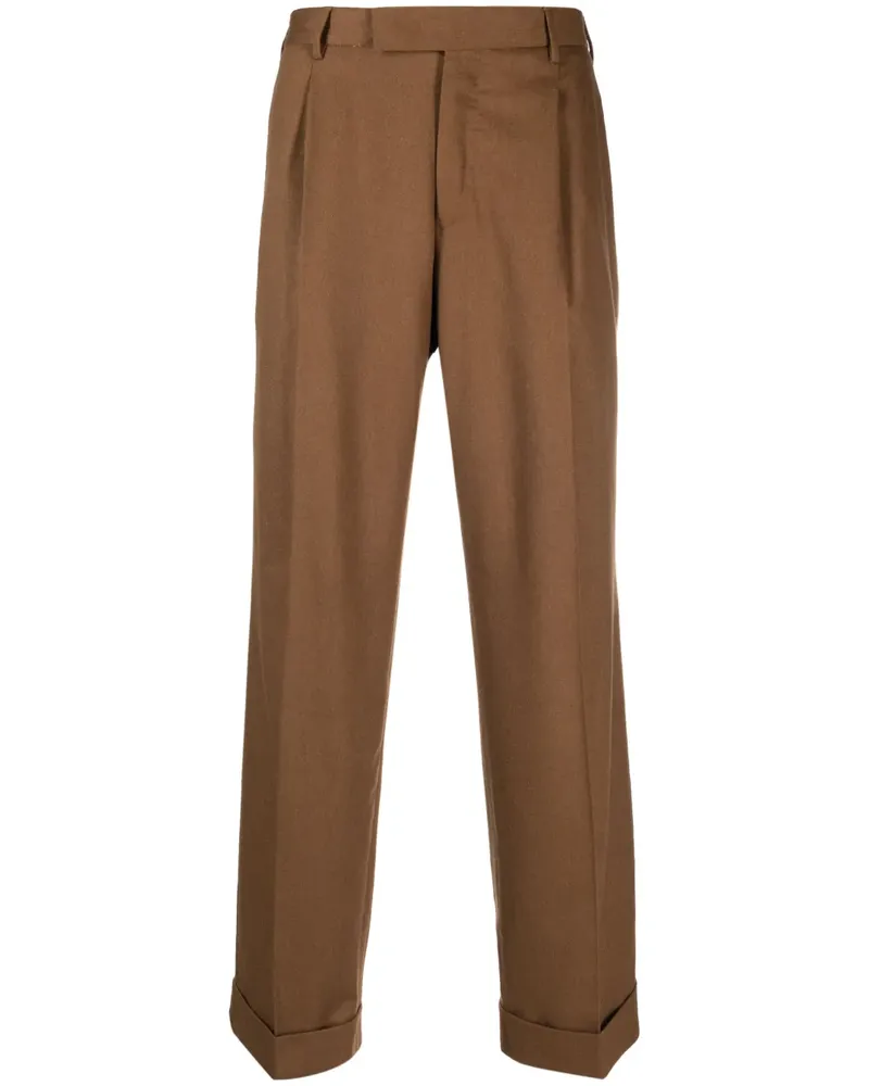 PT TORINO Hose mit Federdetail - Braun Braun