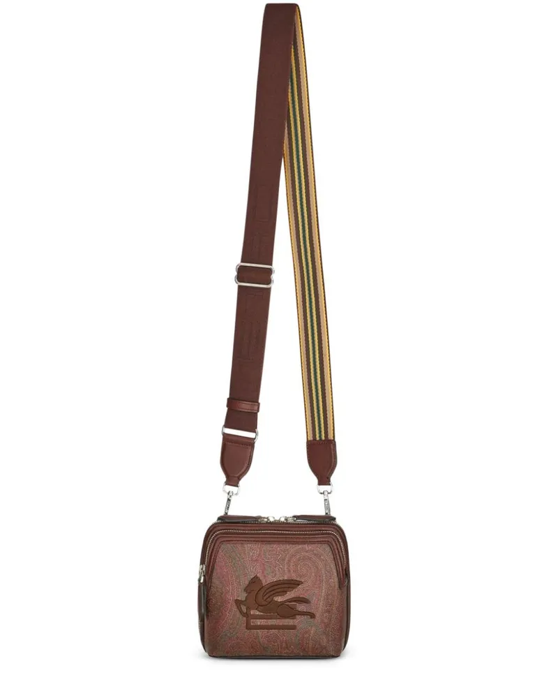 Etro Mittelgroße Tasche mit Pegaso-Stickerei - Braun Braun