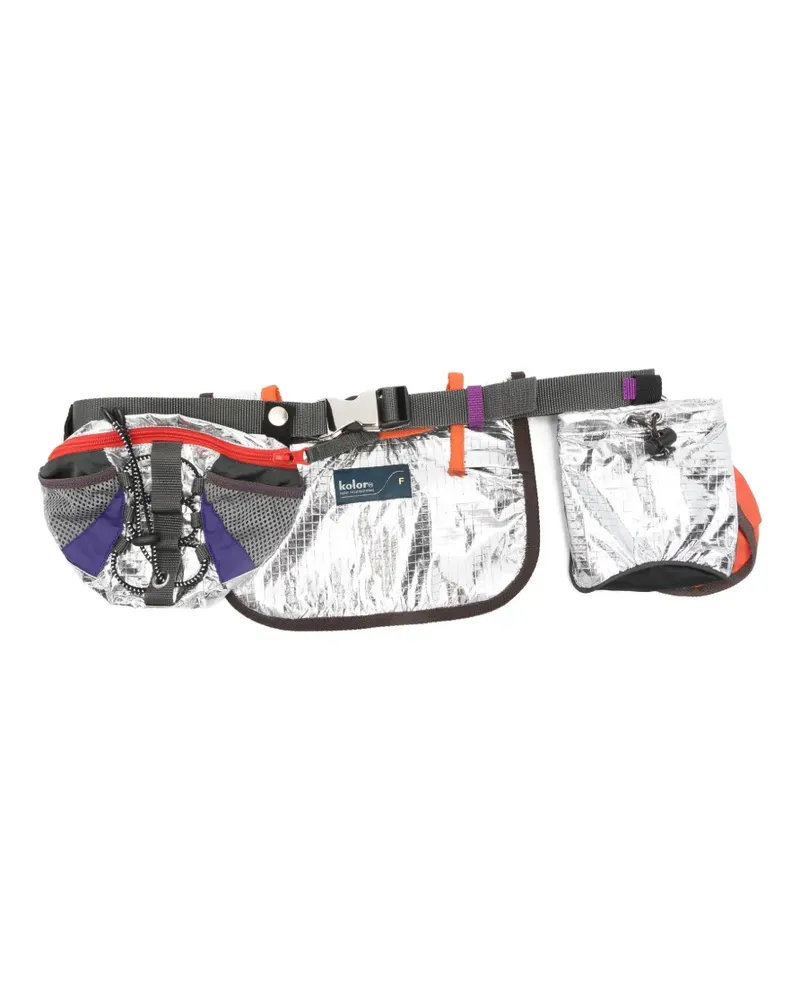 kolor multi-pocket belt bag - Silber Silber