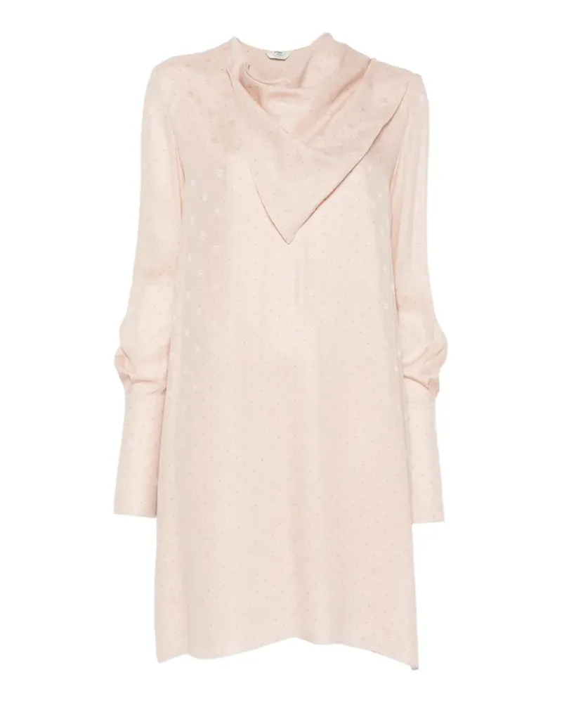 Fendi V-neck mini dress - Rosa Rosa