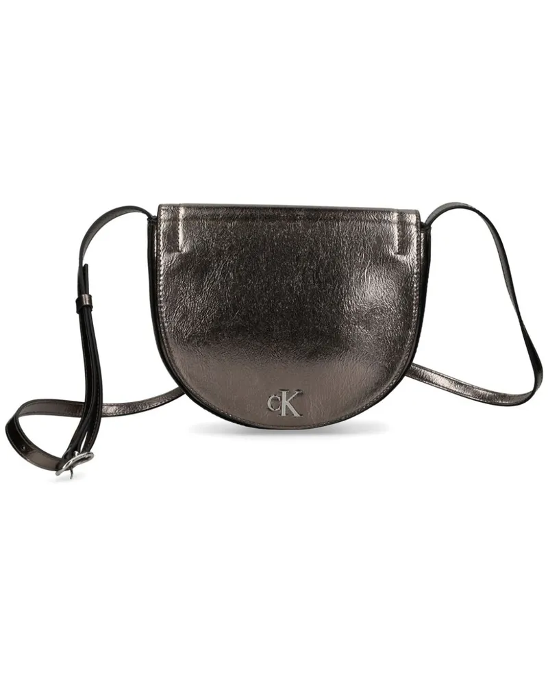 Calvin Klein Umhängetasche im Metallic-Look - Braun Braun