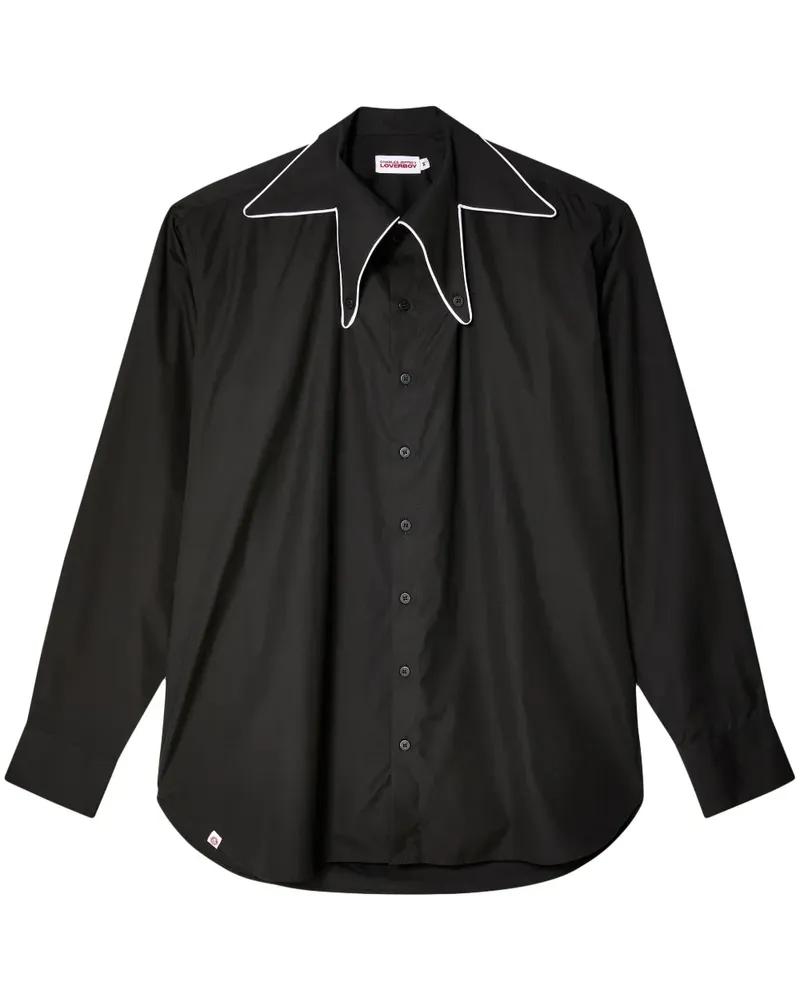 Charles Jeffrey Loverboy Hemd mit Sternmotiv - Schwarz Schwarz