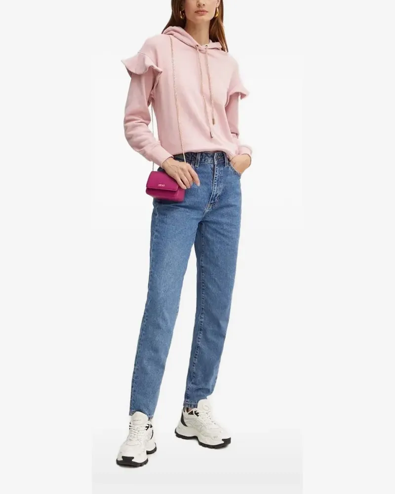 Silvian Heach Hoodie mit Rüschendetail - Rosa Rosa