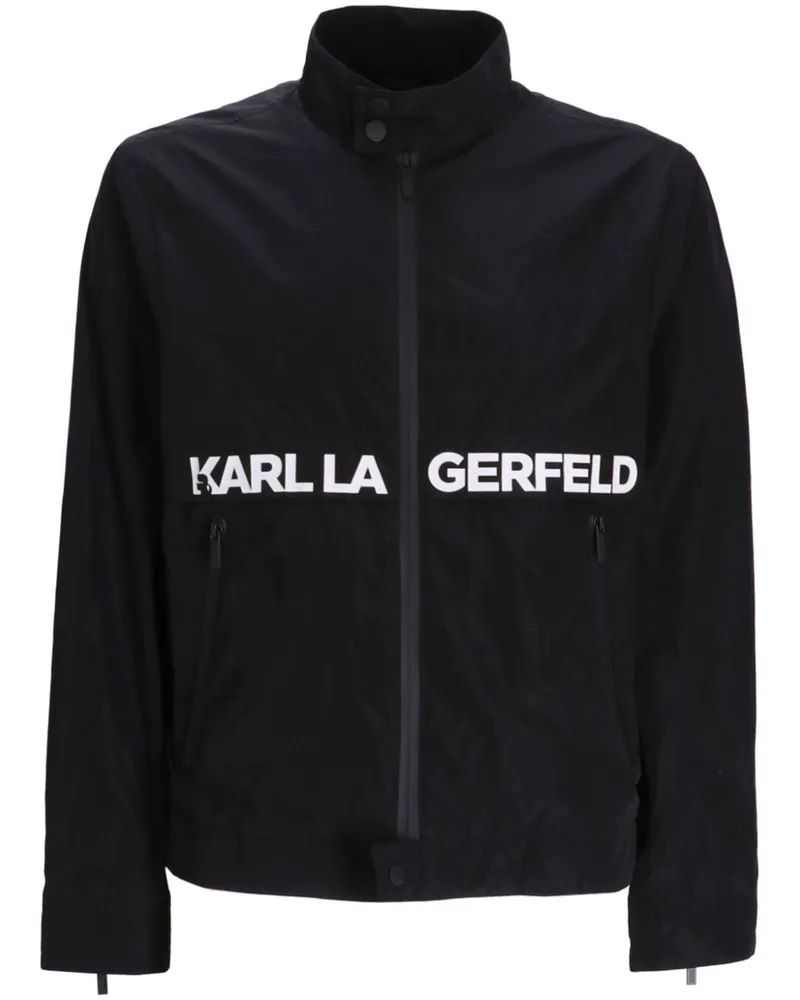 Karl Lagerfeld Jacke mit Logo-Print - Schwarz Schwarz