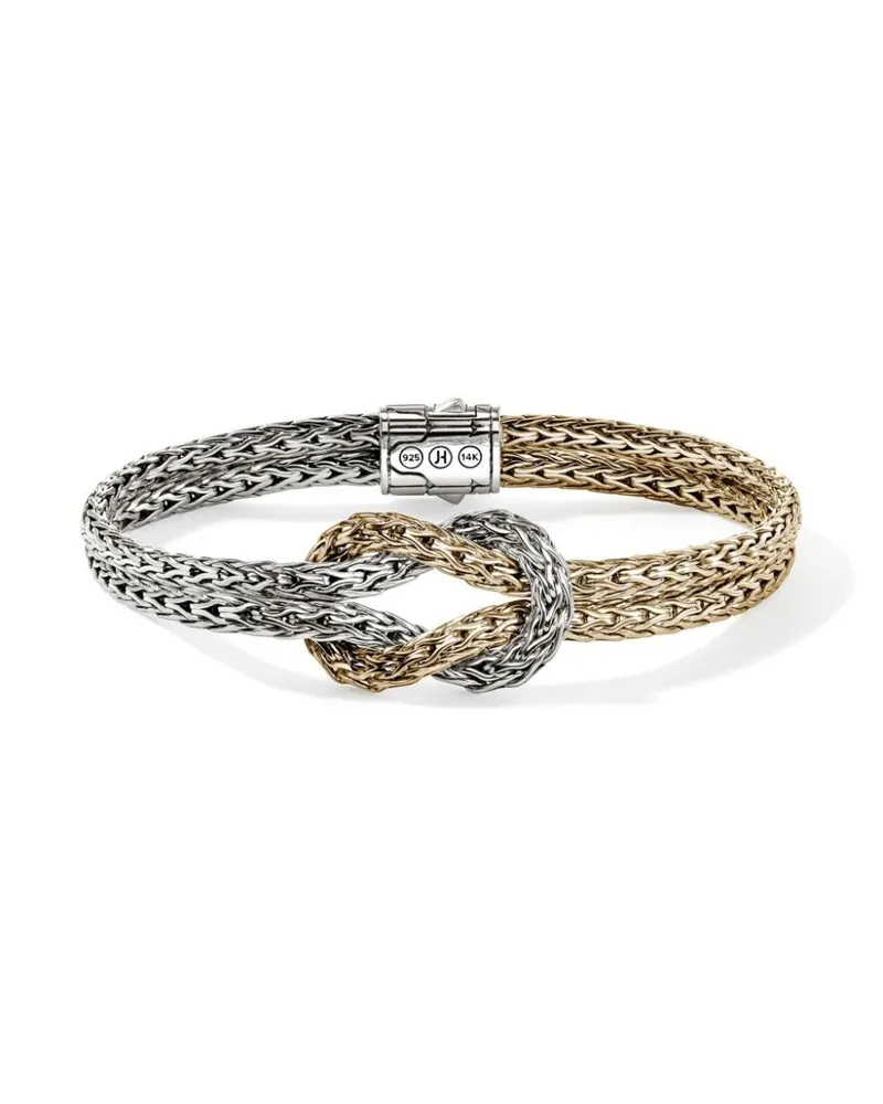 John Hardy 14kt Love SM Gelbgoldarmband - Silber Silber