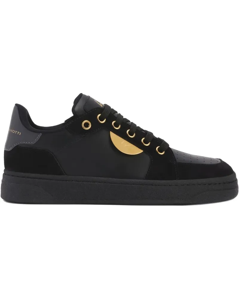Giuseppe Zanotti Sneakers aus Leder - Schwarz Schwarz