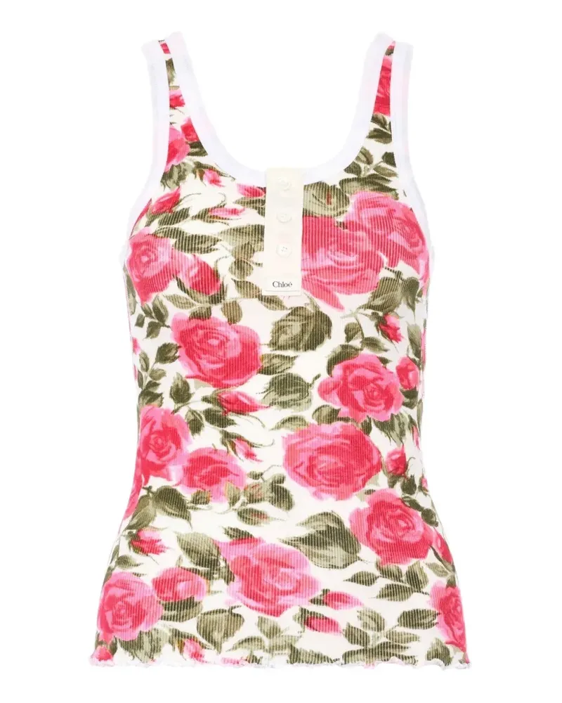 Chloé Henley Tanktop - Rosa Rosa