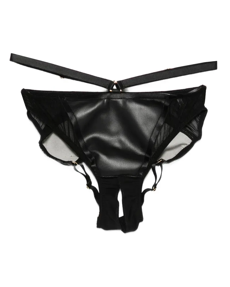 Something Wicked Mia Slip mit Cut-Out - Schwarz Schwarz
