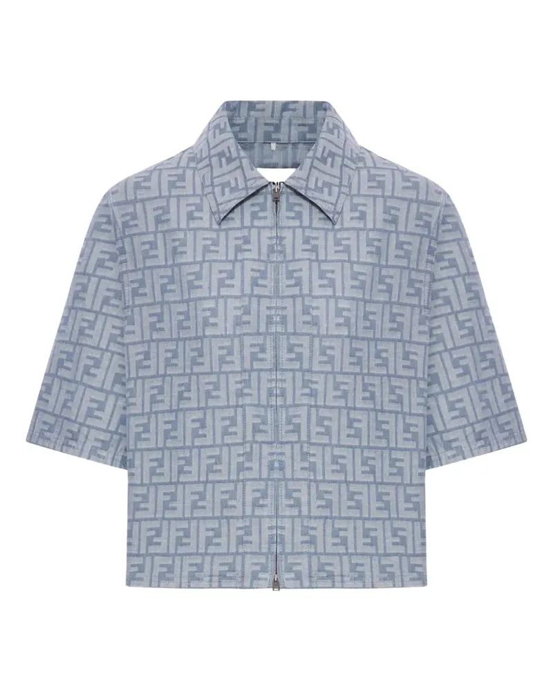 Fendi Jacke mit FF-Logo - Blau Blau