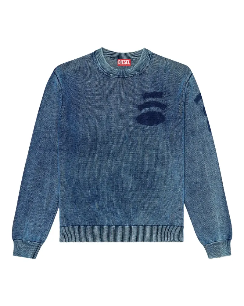 Diesel Ausgeblichenes K-Perne Sweatshirt - Blau Blau