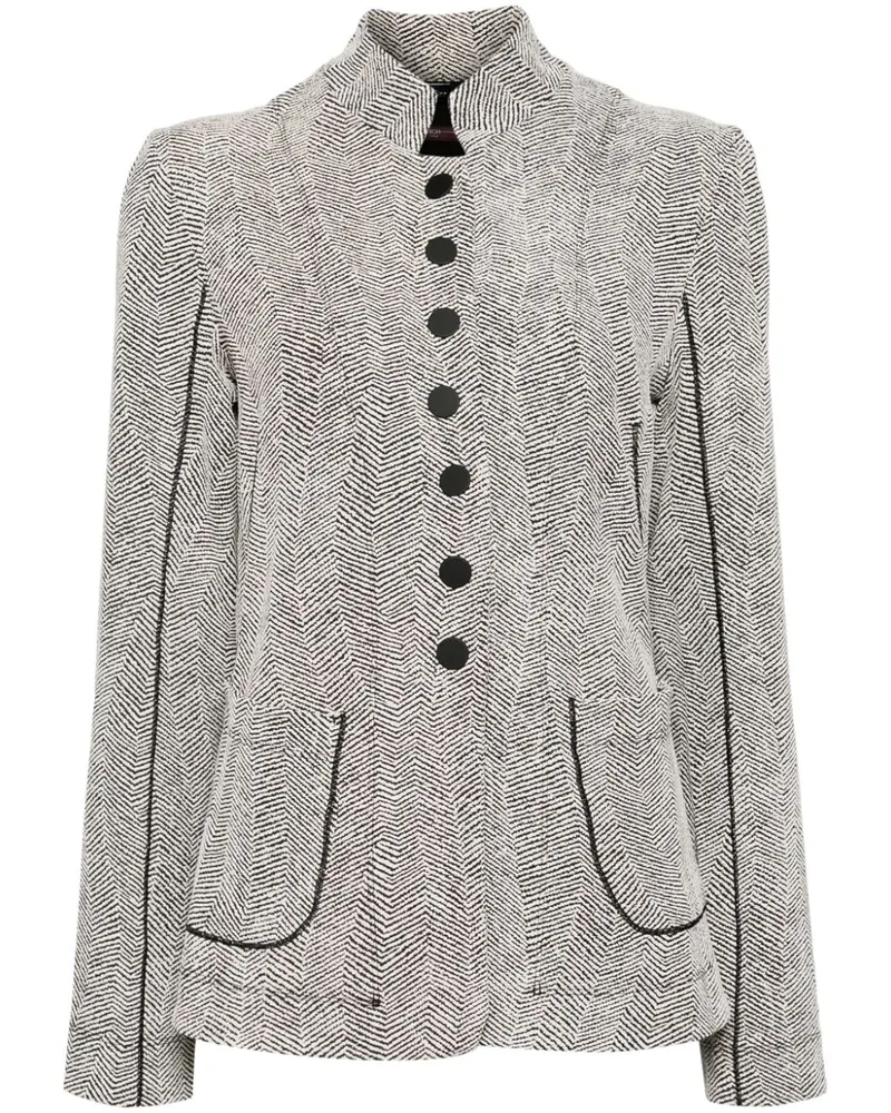 HIGH Respect Blazer mit Stehkragen - Nude Nude