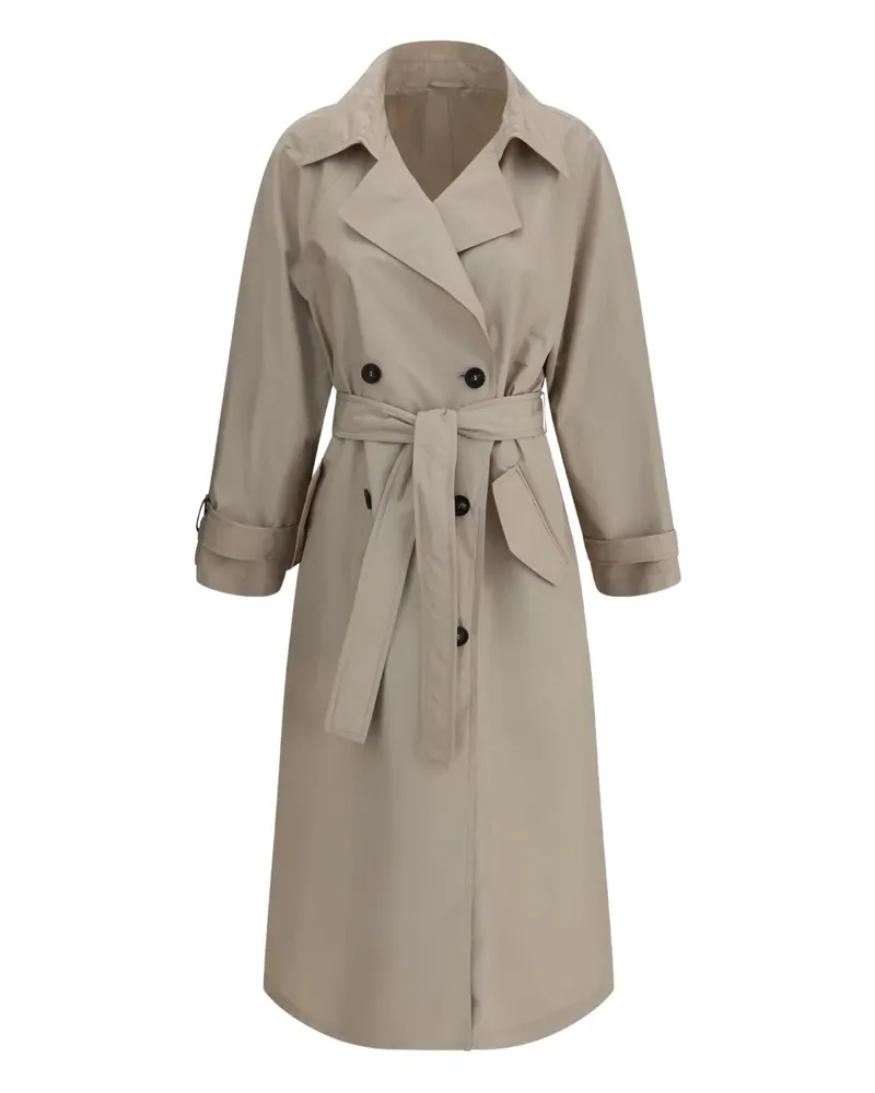 Brunello Cucinelli Trenchcoat mit Gürtel - Nude Nude