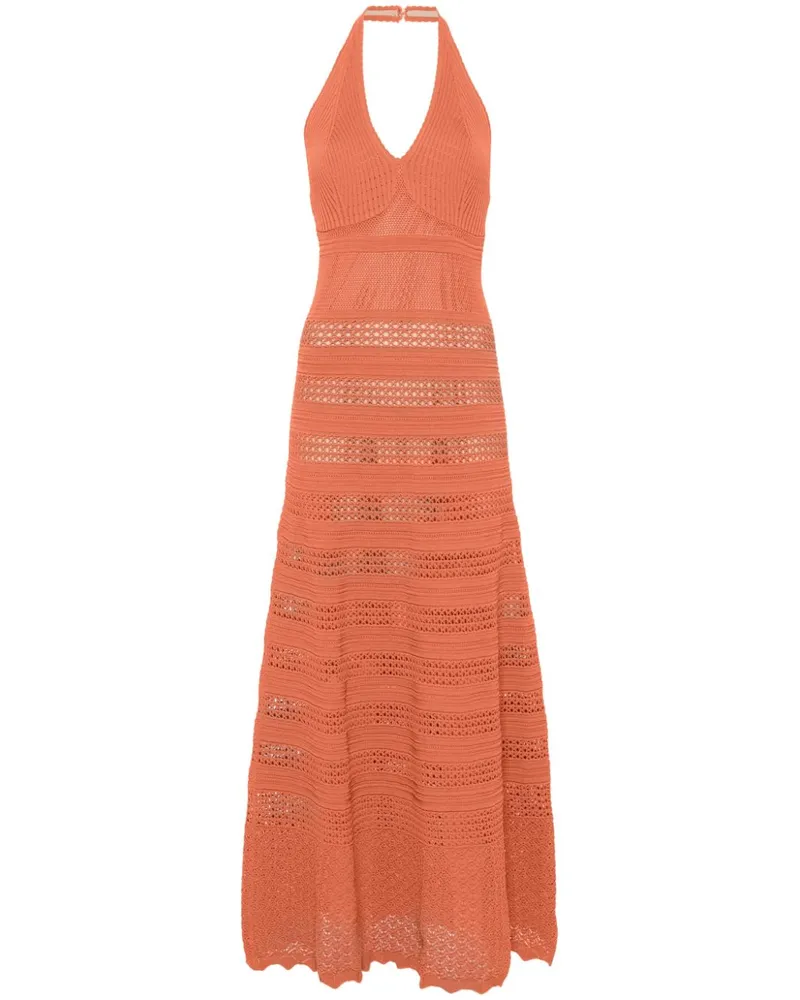 Twin-Set Gestricktes Maxikleid - Orange Orange