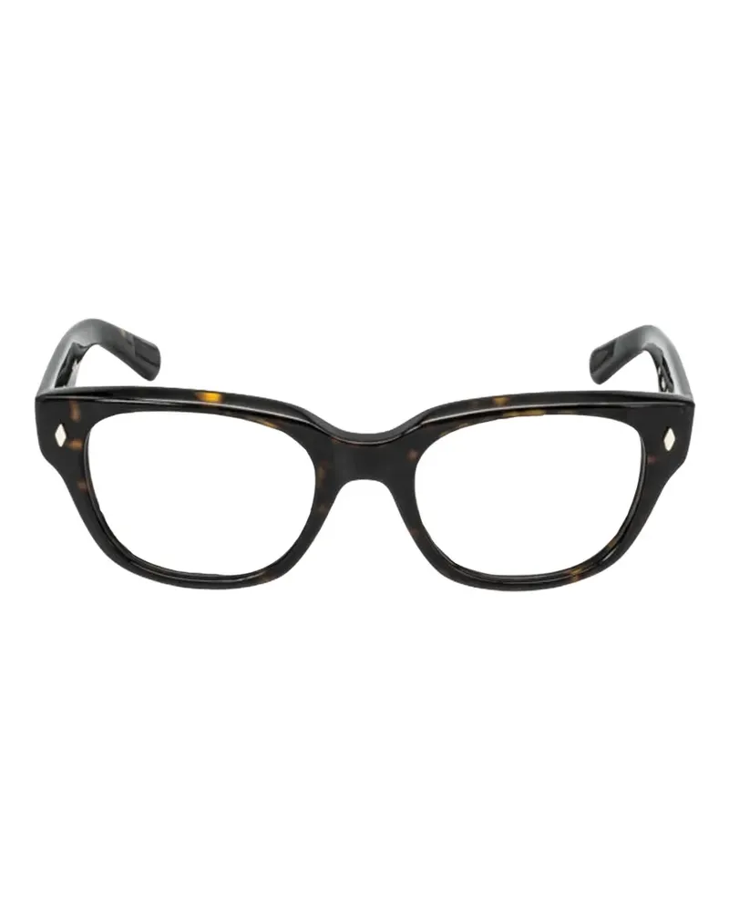 EYEVAN 7285 Eckige Flash-E Brille in Schildpattoptik - Braun Braun